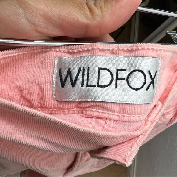 ❤️ WILDFOX Tassels Denim Cotton Shorts Pink - Picture 7 of 8